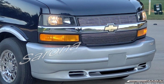 Custom Chevy Express Van  All Styles Front Bumper (2003 - 2023) - $590.00 (Part #CH-052-FB)